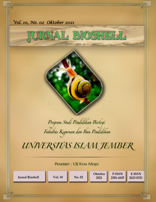 					View Vol. 10 No. 02 (2021): Jurnal Bioshell, Vol 10, No.2, 2021
				