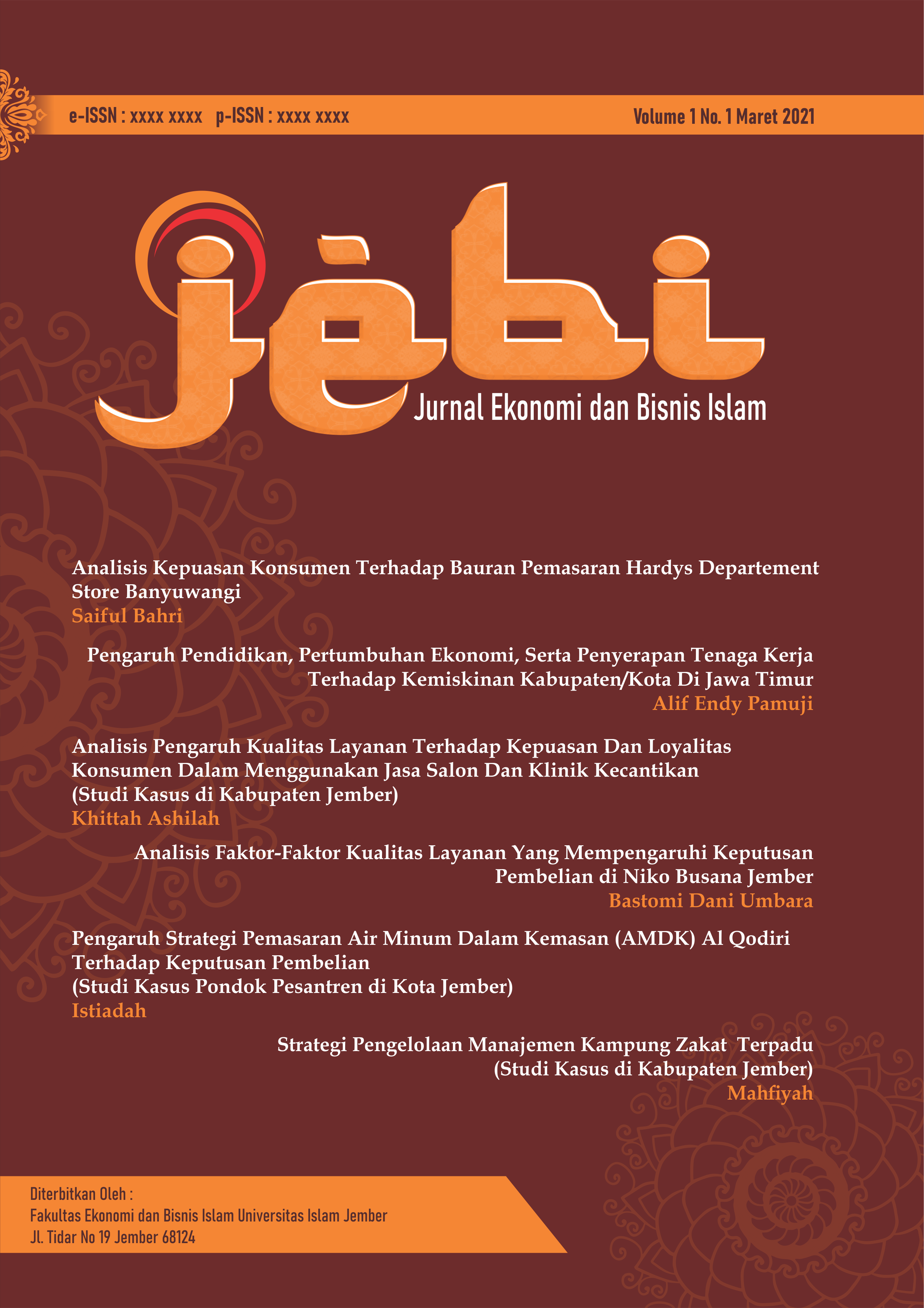 View Vol. 1 No. 1 (2021): Maret