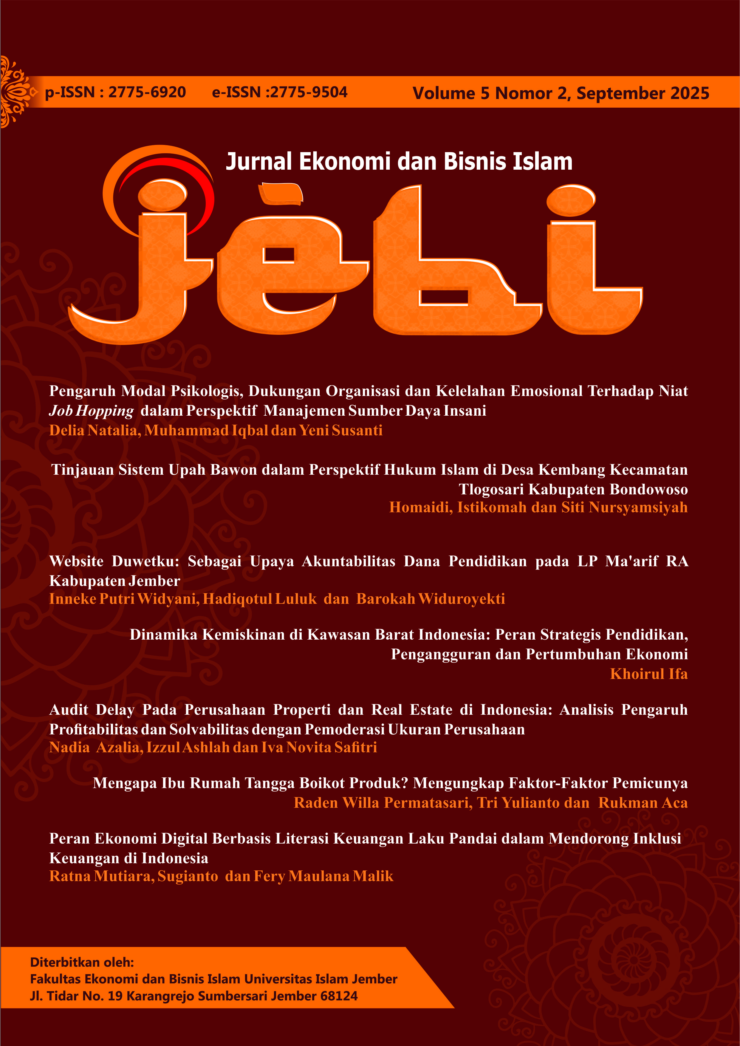 View Vol. 5 No. 2 (2025): September